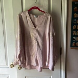 Express Blush Pink Sheer Blouse